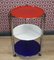 Vintage Side Table on Wheels, 1980s 3