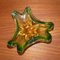 Cuenco de concha verde / amarillo de cristal de Murano, Imagen 5