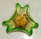 Cuenco de concha verde / amarillo de cristal de Murano, Imagen 1
