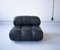 Modular Cameleonda Sofa in Black Leather by Mario Bellini for B&B Italia, 1970s, Set of 8 27