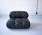 Modular Cameleonda Sofa in Black Leather by Mario Bellini for B&B Italia, 1970s, Set of 8, Image 27