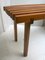 Spanish Wooden Slats Side Table, 1950s, Image 5