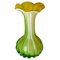 Venitian Vase in Green and Yellow Color from Venini, Italy, 1970s 1
