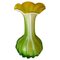 Grüne und gelbe Venezianische Vase von Venini, Italien, 1970er 4