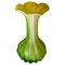 Venitian Vase in Green and Yellow Color from Venini, Italy, 1970s 4