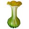 Grüne und gelbe Venezianische Vase von Venini, Italien, 1970er 3