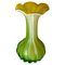 Venitian Vase in Green and Yellow Color from Venini, Italy, 1970s 3