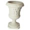 Italian White Glazed Porcelain Urn Vase in Glased Porcelain attributed to Bassano, 1930s 1