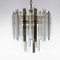 Mid-Century Brass, Glass and Acrylic Chandelier, Austria, 1970s, Image 4