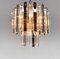 Mid-Century Brass, Glass and Acrylic Chandelier, Austria, 1970s, Image 3