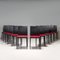 Anna R Dining Chairs in Black Oak by Ludovica & Roberto Palomba for Crassevig, 2010s, Set of 12 2