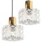 Vintage Bubble Glass Pendant Lamps by Helena Tynell, 1960, Set of 2, Image 7