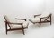 Mid-Century Modern Scandinavian Armchairs with Adjustable Backrest, 1960s, Set of 2 3