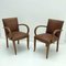 Modernist Bridge Chairs, France, 1930s, Set of 2 2