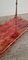 Carrito de bar de piel de cabra lacada en rojo de Aldo Tura, 1975, Imagen 4