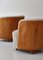 Modern Scandinavian Sheepskin and Pear Tree Easy Chairs attributed to Rolf Engströmer, 1934, Set of 2 7