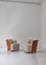 Modern Scandinavian Sheepskin and Pear Tree Easy Chairs attributed to Rolf Engströmer, 1934, Set of 2 4