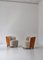 Modern Scandinavian Sheepskin and Pear Tree Easy Chairs attributed to Rolf Engströmer, 1934, Set of 2, Image 4