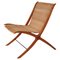 Modern Danish X-Chair Lounge Chair attributed to Hvidt & Mølgaard for Fritz Hansen, 1959 1