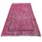 Distressed Turkish Over-Dyed Pink Rug in Wool, 1970s 7
