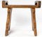 Carved Wood Stool in Oak, 1960s, Image 4