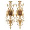 Italian Carved and Gilded Wood Sconces, Set of 2 1