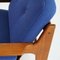 Skandinavischer Moderner Sessel aus Teak & Blauem Stoff von AW Iversen für Komfort, 1960er 12