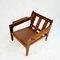 Scandinavian Modern Teak and Blue Fabric Armchair attributed to A.W. Iversen for Komfort, 1960s, Image 14