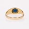 Modern Sapphire 18 Karat Yellow Gold Bangle Ring, Image 7