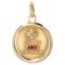 20th Century French Ruby Diamond 18 Karat Yellow Gold Love Augis Medal, Image 1