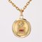 20th Century French Ruby Diamond 18 Karat Yellow Gold Love Augis Medal, Image 4