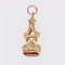 French 19th Century Carnelian 18 Karat Yellow Rose Gold Stamp Pendant, Image 10