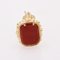 French 19th Century Carnelian 18 Karat Yellow Rose Gold Stamp Pendant, Image 3