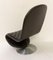 Mid-Century Modern Brown Leather System 123 Chair attributed to Verner Panton, Denmark, 1973, Image 3