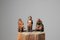 Figuras de madera de arte popular del norte de Suecia hechas a mano, años 30. Juego de 6, Imagen 3