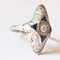 Art Deco 18k White Gold Diamond & Sapphire Ring, 1930s 8