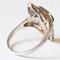 Art Deco 18k White Gold Diamond & Sapphire Ring, 1930s 6