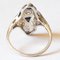 Art Deco 18k White Gold Diamond & Sapphire Ring, 1930s 4