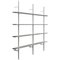 Hypótila Wall Mounted Shelving with Silver Aluminium Finish by Oscar Tusquets Blanca and Lluis Clotet 2