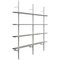Hypótila Wall Mounted Shelving with Silver Aluminium Finish by Oscar Tusquets Blanca and Lluis Clotet, Image 2