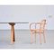 Dinning Table B with Aluminum Anodized Silver Top and Wooden Legs 11