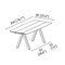 Dinning Table B with Aluminum Anodized Silver Top and Wooden Legs 12
