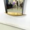 Modern Italian Full-Length Wall Mirror in Gold Wood and Metal, 1980s 12