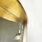 Espejo de pared italiano moderno de madera y metal dorado, años 80, Imagen 7