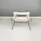 Modern Italian White Armchair Wassily B3 attributed to Marcel Breuer for Gavina, 1960s 2