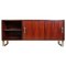 Modern Italian Wood and Steel Sideboard attributed to Giulio Moscatelli for Formanova, 1970s 1