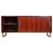 Modern Italian Wood and Steel Sideboard attributed to Giulio Moscatelli for Formanova, 1970s, Image 1