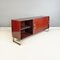 Modern Italian Wood and Steel Sideboard attributed to Giulio Moscatelli for Formanova, 1970s 6