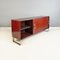 Modern Italian Wood and Steel Sideboard attributed to Giulio Moscatelli for Formanova, 1970s, Image 6