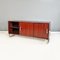 Modern Italian Wood and Steel Sideboard attributed to Giulio Moscatelli for Formanova, 1970s 5